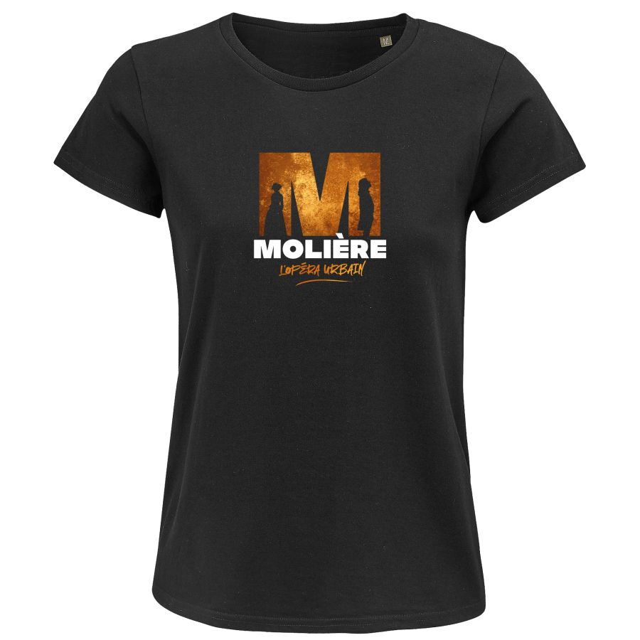 T-shirt Femme NOIR Logo Molière T-shirt Femme NOIR Logo Molière