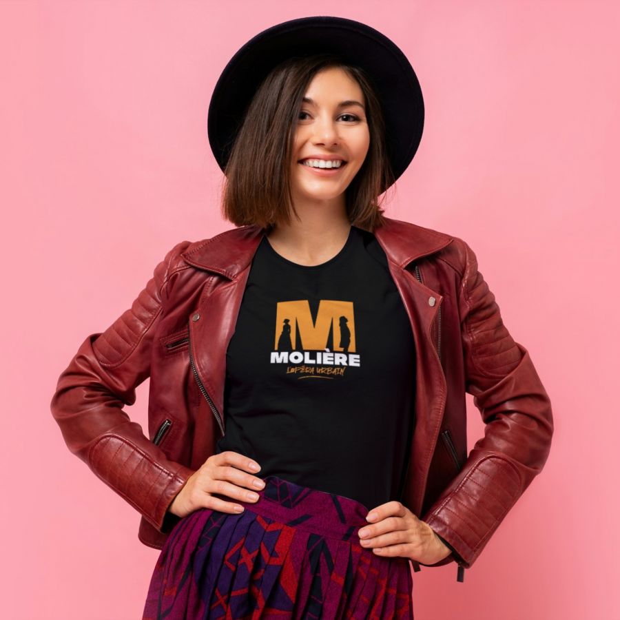 T-shirt Femme NOIR Logo Molière T-shirt Femme NOIR Logo Molière